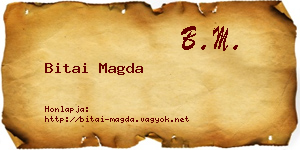 Bitai Magda névjegykártya